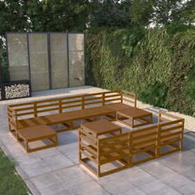 Juego de muebles de jardín 11 piezas madera maciza de pino von , Gartensets - Ref: Foro24-3076117, Preis: 776,06 €, Rabatt: %