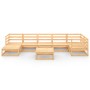 Juego de muebles de jardín 8 piezas madera maciza de pino by , Garden sets - Ref: Foro24-3075699, Price: 472,52 €, Discount: %