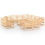 Juego de muebles de jardín 12 piezas madera maciza de pino by , Garden sets - Ref: Foro24-3075949, Price: 694,18 €, Discount: %