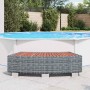 Escalón de bañera de hidromasaje ratán PE gris 92x45x25 cm von , Pooltreppen und Rampen - Ref: Foro24-46461, Preis: 108,22 €,...
