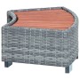 Escalón de bañera de hidromasaje ratán PE gris 92x45x25 cm von , Pooltreppen und Rampen - Ref: Foro24-46461, Preis: 108,22 €,...