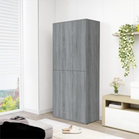Mueble zapatero madera de ingeniería gris Sonoma 80x39x178 cm von , Schuhregale und Schuhorganisatoren - Ref: Foro24-815532, ...