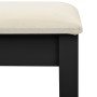Tocador y taburete madera paulownia negro 65x36x128 cm de , Tocadores para dormitorios - Ref: Foro24-289336, Precio: 161,93 €...