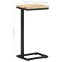 Mesitas auxiliares 2 uds madera mango rugosa 31,5x24,5x64,5 cm by , Side tables - Ref: Foro24-321970, Price: 112,72 €, Discou...