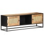 Mueble para TV madera mango rugosa y caña natural 120x30x40 cm von , TV-Möbel - Ref: Foro24-323142, Preis: 292,32 €, Rabatt: %