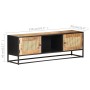 Mueble para TV madera mango rugosa y caña natural 120x30x40 cm von , TV-Möbel - Ref: Foro24-323142, Preis: 292,32 €, Rabatt: %