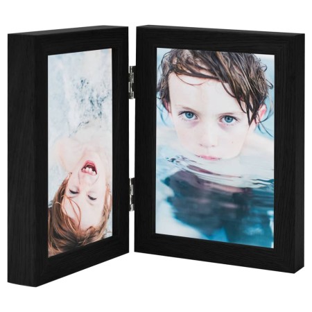 Marco de foto collage plegable negro 2x(13x18 cm) de , Marcos para fotos - Ref: Foro24-332766, Precio: 16,70 €, Descuento: %