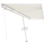 Retractable manual cream-colored freestanding awning 500x300 cm by vidaXL, Awnings - Ref: Foro24-3069577, Price: 527,90 €, Di...