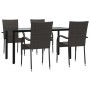 Juego de comedor de jardín 5 piezas ratán sintético marrón von , Gartensets - Ref: Foro24-3156660, Preis: 319,32 €, Rabatt: %