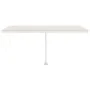 Retractable manual cream-colored freestanding awning 500x300 cm by vidaXL, Awnings - Ref: Foro24-3069577, Price: 527,90 €, Di...
