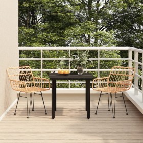 Juego de comedor de jardín 3 piezas ratán sintético by , Garden sets - Ref: Foro24-3157859, Price: 226,89 €, Discount: %