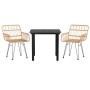 Juego de comedor de jardín 3 piezas ratán sintético by , Garden sets - Ref: Foro24-3157859, Price: 226,89 €, Discount: %