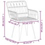 Juego de comedor de jardín 3 piezas ratán sintético by , Garden sets - Ref: Foro24-3157859, Price: 226,89 €, Discount: %