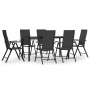 Juego de comedor de jardín 7 piezas ratán sintético negro by , Garden sets - Ref: Foro24-3156513, Price: 512,97 €, Discount: %