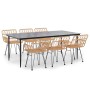 Juego de comedor de jardín 7 piezas ratán sintético von , Gartensets - Ref: Foro24-3157850, Preis: 691,71 €, Rabatt: %