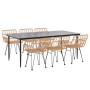 Juego de comedor de jardín 7 piezas ratán sintético von , Gartensets - Ref: Foro24-3157850, Preis: 691,71 €, Rabatt: %