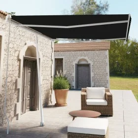 Manual retractable foot awning anthracite gray 300x250 cm by vidaXL, Awnings - Ref: Foro24-3069499, Price: 320,59 €, Discount: %