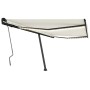 Toldo retráctil manual con LED color crema 450x300 cm von , Markisen - Ref: Foro24-3069762, Preis: 561,36 €, Rabatt: %