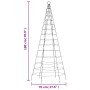 Árbol de Navidad en asta de bandera 200 LED de colores 180 cm by , Christmas lights - Ref: Foro24-358110, Price: 25,52 €, Dis...