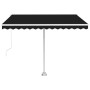 Manual retractable foot awning anthracite gray 300x250 cm by vidaXL, Awnings - Ref: Foro24-3069499, Price: 325,11 €, Discount: %