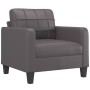 Juego de sofás con cojines 4 piezas cuero sintético gris von , Sofas - Ref: Foro24-3201355, Preis: 675,01 €, Rabatt: %