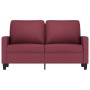 Sofá de 2 plazas de tela rojo tinto 120 cm von , Sofas - Ref: Foro24-359161, Preis: 194,45 €, Rabatt: %