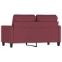 Sofá de 2 plazas de tela rojo tinto 120 cm von , Sofas - Ref: Foro24-359161, Preis: 194,45 €, Rabatt: %
