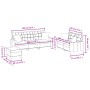 Juego de sofás con cojines 3 piezas cuero sintético gris von , Sofas - Ref: Foro24-3201395, Preis: 546,38 €, Rabatt: %