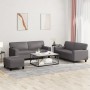 Juego de sofás 3 piezas cuero sintético gris von , Sofas - Ref: Foro24-3201921, Preis: 548,00 €, Rabatt: %