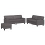 Juego de sofás 3 piezas cuero sintético gris von , Sofas - Ref: Foro24-3201921, Preis: 548,00 €, Rabatt: %