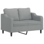Juego de sofás con cojines 2 piezas tela gris claro by , Sofas - Ref: Foro24-3201818, Price: 466,94 €, Discount: %