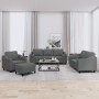 Juego de sofás con cojines 4 piezas tela gris oscuro by , Sofas - Ref: Foro24-3201795, Price: 690,66 €, Discount: %
