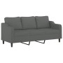 Juego de sofás con cojines 4 piezas tela gris oscuro by , Sofas - Ref: Foro24-3201795, Price: 690,66 €, Discount: %