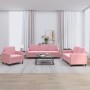 Juego de sofás 3 piezas terciopelo rosa von , Sofas - Ref: Foro24-3201937, Preis: 724,60 €, Rabatt: %