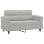 Juego de sofás con cojines 3 piezas tela microfibra gris claro von , Sofas - Ref: Foro24-3202321, Preis: 495,27 €, Rabatt: %