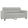 Juego de sofás con cojines 3 piezas tela microfibra gris claro von , Sofas - Ref: Foro24-3202321, Preis: 495,27 €, Rabatt: %