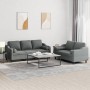 Juego de sofás con cojines 2 piezas tela gris oscuro by , Sofas - Ref: Foro24-3201851, Price: 508,76 €, Discount: %
