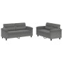 Juego de sofás con cojines 2 piezas tela microfibra gris oscuro de , Sofás - Ref: Foro24-3202316, Precio: 473,18 €
