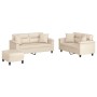Juego de sofás con cojines 3 piezas tela microfibra beige von , Sofas - Ref: Foro24-3202337, Preis: 619,17 €, Rabatt: %