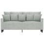 Sofá de 2 plazas de terciopelo gris claro 140 cm by , Sofas - Ref: Foro24-359303, Price: 233,64 €, Discount: %