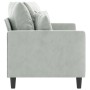 Sofá de 2 plazas de terciopelo gris claro 140 cm by , Sofas - Ref: Foro24-359303, Price: 233,64 €, Discount: %