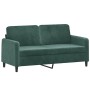 Juego de sofás con cojines 2 piezas terciopelo verde oscuro by , Sofas - Ref: Foro24-3201996, Price: 508,44 €, Discount: %
