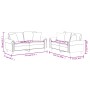Juego de sofás con cojines 2 piezas cuero sintético negro von , Sofas - Ref: Foro24-3202160, Preis: 476,68 €, Rabatt: %