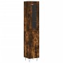 Aparador de madera contrachapada roble ahumado 34,5x34x180 cm de , Aparadores - Ref: Foro24-3199206, Precio: 104,00 €