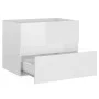 Badmöbel-Set weiß glänzend Holzwerkstoff von vidaXL, Badezimmermöbel - Ref: Foro24-3071681, Preis: 187,88 €, Rabatt: %