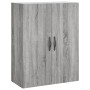 Aparador alto madera contrachapada gris sonoma 69,5x34x180 cm by , Sideboards - Ref: Foro24-3198119, Price: 125,33 €, Discoun...
