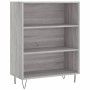 Aparador alto madera contrachapada gris sonoma 69,5x34x180 cm by , Sideboards - Ref: Foro24-3198119, Price: 125,33 €, Discoun...