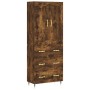 Aparador alto madera contrachapada roble ahumado 69,5x34x180 cm by , Sideboards - Ref: Foro24-3199734, Price: 171,77 €, Disco...
