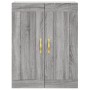 Aparador alto madera contrachapada gris sonoma 69,5x34x180 cm de , Aparadores - Ref: Foro24-3200055, Precio: 132,22 €, Descue...