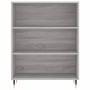 Aparador alto madera contrachapada gris sonoma 69,5x34x180 cm de , Aparadores - Ref: Foro24-3200055, Precio: 132,22 €, Descue...